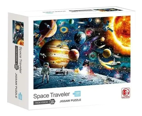 Puzzle 1000 Pezzi Astronauta Gatto - Per Adulti, 26x38 Cm, Regalo Ideale