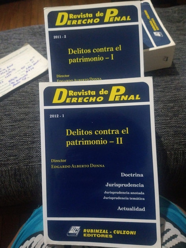 Delitos Contra El Patrimonio 2 Tom.  Revista De Derecho Pena