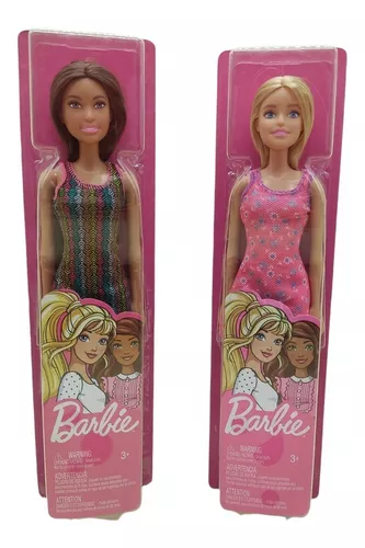 Bonecas Barbie Fashion Basica Loira E Morena Mattel Original