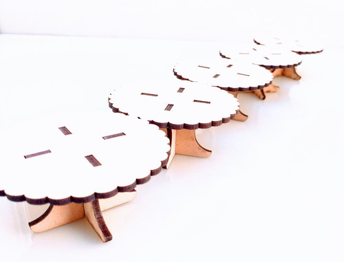 Candy Bar Portacupcake Individual X 5u - Mdf / Fibrofacil