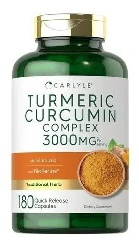 Curcuma Complex Plus + Pimienta Negra-max Fuerza 3000mg 180u