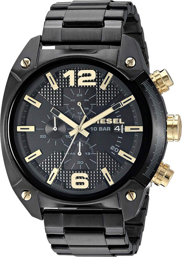 Reloj Diesel Overflow - Hombre Modelo Dz4504 Black Gold
