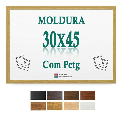 Moldura Cru 30x45 Cm Para Impresso Poster Arte Quadro Petg