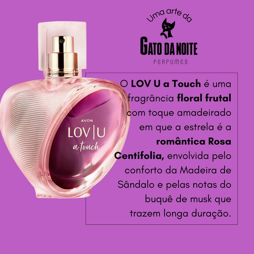 Kit 2 Perfumes Avon Lov U Original E A Touch 75ml