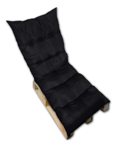 Almofada Futon Esteira Grande 60x1,70cm Flat Vários Modelos Cor Preto