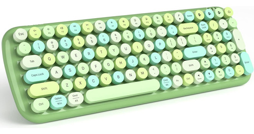 Teclado Mofii Inalámbrico Multidispositivo/verde