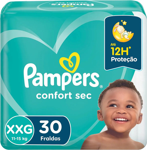 Fraldas Pampers Confort Sec XXG x 30 unidades