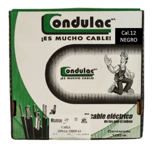 Imagen 2 de 8 de Kit 3 Cajas 100mts Cable Verde,negro,blanco Cal12 Condulac
