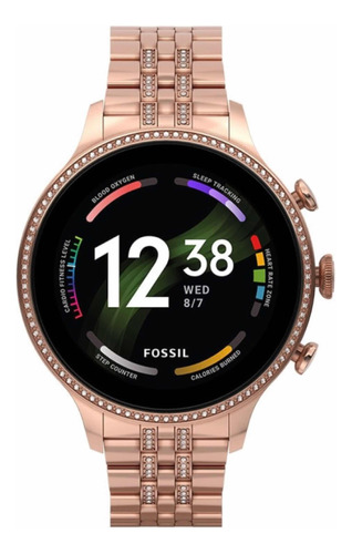 Smartwatch Fossil Para Mujer Rose Gold 6 Gen Ftw6077
