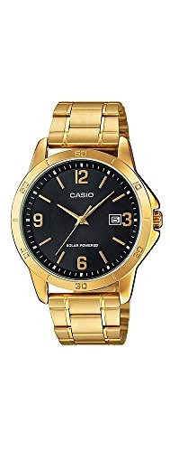 Reloj Casio Para Hombre Mtp-vs02g Tablero Negrocaja Y