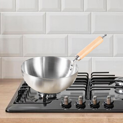 Wok Antiadherente, Cocina De Inducción De Fondo Sin Tapa