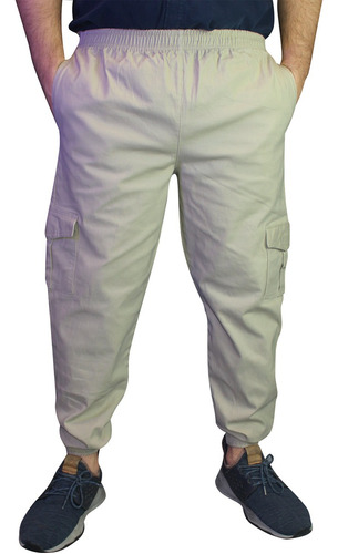 Pantalon Jogger Drill Tipo Cargo Para Caballero