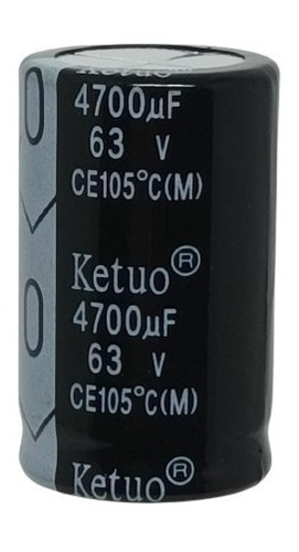 Pack Com 02 Capacitor Eletrolitico De 4700uf X 63v * 4.700uf