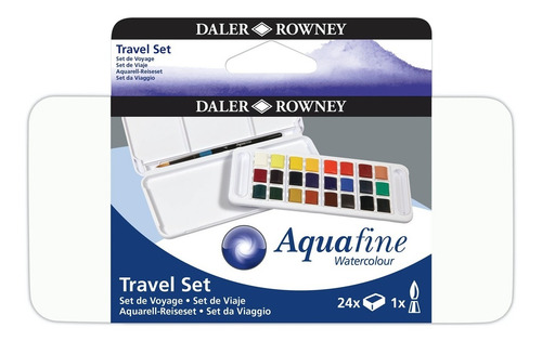 Imagen 1 de 4 de Acuarelas Aquafine Daler Rowney Set De Viaje X 24