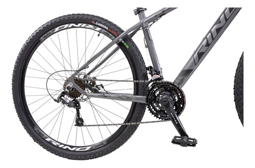 Bicicleta Aro 29 Alumínio 24v Rino Start Mtb Disco Suspensão Cor Cinza Tamanho Do Quadro 19