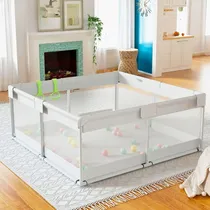 Comprar Corral para Bebé portátil Extragrande, Corralito Parque de Juegos Grande para Bebe, Juego de Parque Infantil, Parque bebes, Malla Seguro, Suave y Transpirable
