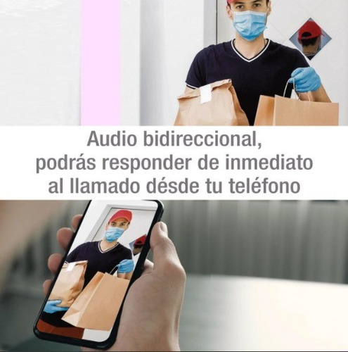 Imagen 3 de 6 de Timbre Smart Doorbell Con Cámara Wifi Linda + Ding Dong