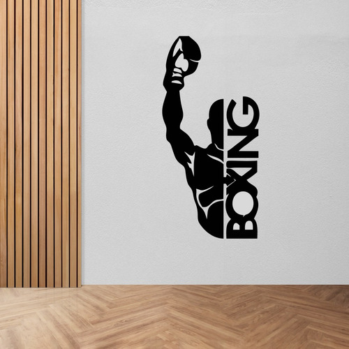 Vinilo Para Pared Decorativo Gym Boxeo Boxing 50x30cm