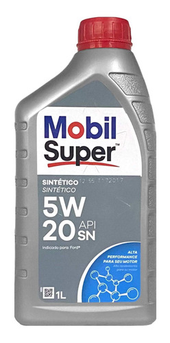 Oleo 5w20 Formula F Mobil Super Api Sn - 1 Litro