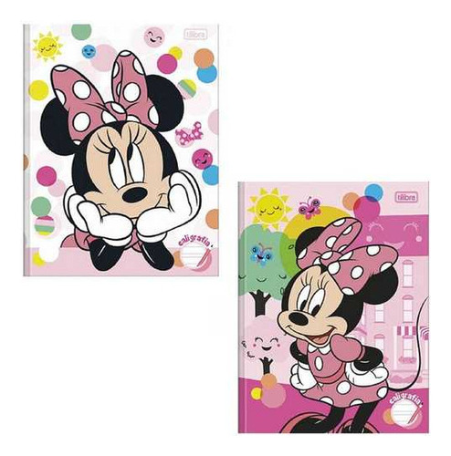 Caderno Caligrafia Capa Dura 40fl Minnie Sortido 1un Tilibra