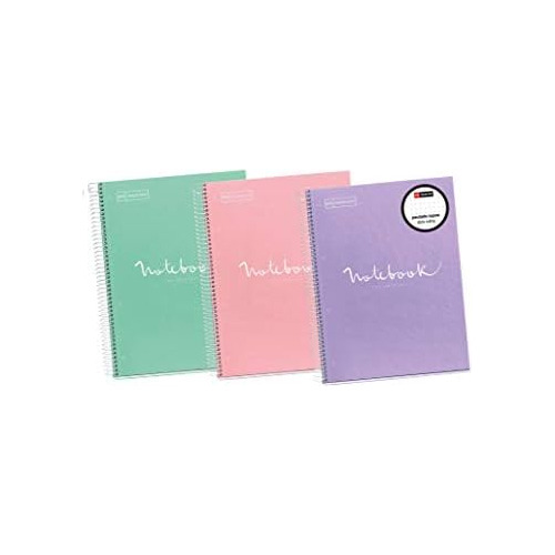 - Pack Of 3 A4 Dots Notebooks - Micro-perforated Spiral...