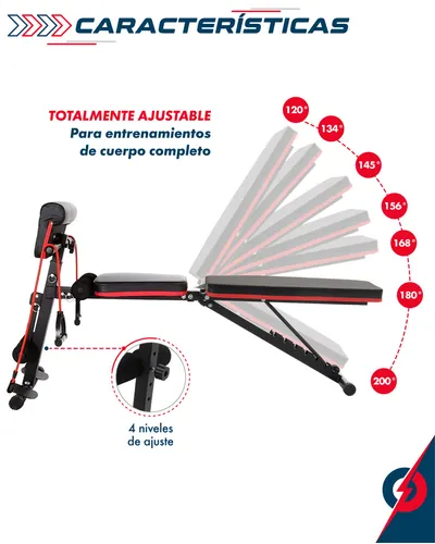 Banco Multifuncional Para Entrenamiento De Pesas Pecho Plano Ejercicios Reclinable Inclinado Declinable Fitness Predicador Bíceps Banca Mancuernas Abdomen Pbold