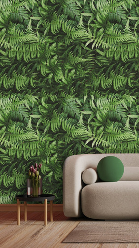 Papel De Parede Tropical Jardim Vertical Folha 1,0x2,5m Fd11