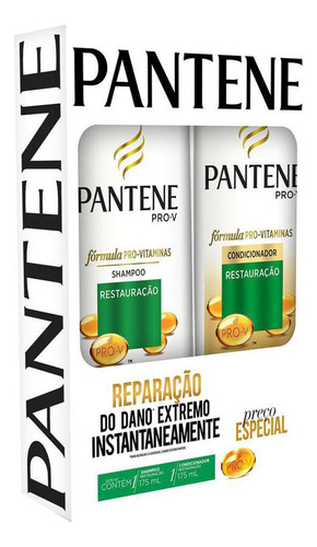 Shampoo 350ml + Condicionador 175ml Pantene Restauração