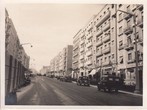 1950 Lisboa Fotografia Real Avenida Automoviles Portugal
