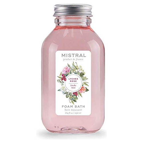 Jabón De Baño De Espuma De Rosa Lichi Francés Mistral 8.4 Fl