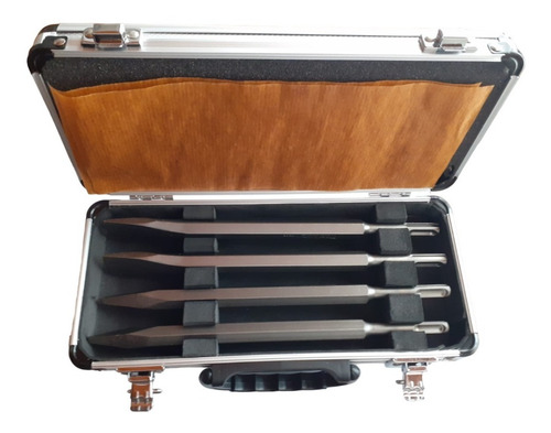 Imagen 1 de 3 de Juego Kit Cincel Plano Y Punta 4pcz Sds Plus Makita D-08757