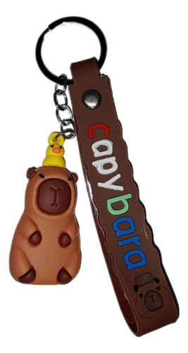 Llavero Capibara Carpincho Silicona Surtidos Kawaii X25 Llaveros Surtidos