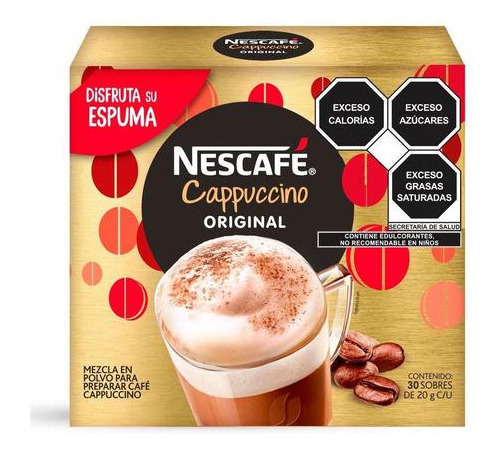 30 Sobres De Capuccino Instantáneo Nescafé