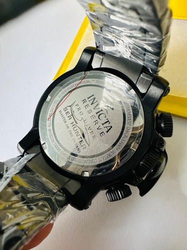 Reloj Invicta Seahunter X Negro/azul Fullset Men Negro Negro Azul Acero (Usado)