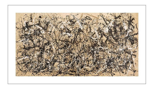 Lamina Fine Art Ritmo De Otoño  Pollock 41x70 Myc