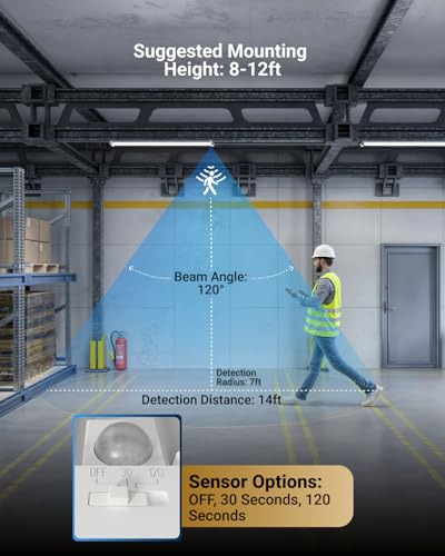 Luz Led De Taller Con Sensor De Movimiento, 4 Pies