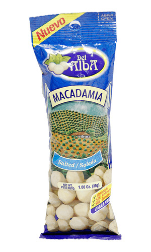 Del Alba Macadamia Salada 30 Gramos