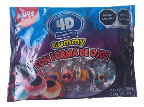 Gomitas Ojos Halloween Gummy Eyeballs Amos 4d Importadas