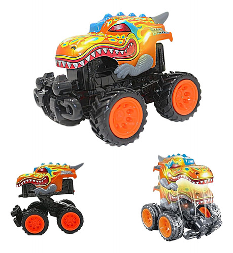 Camioneta Monster Dino 4x4 Luz Sonido 14 Cm Auto Regalo Niño