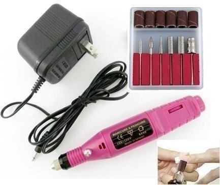 Lixa Unha Eletrica Kit Manicure Profissional Pedicure Lixa