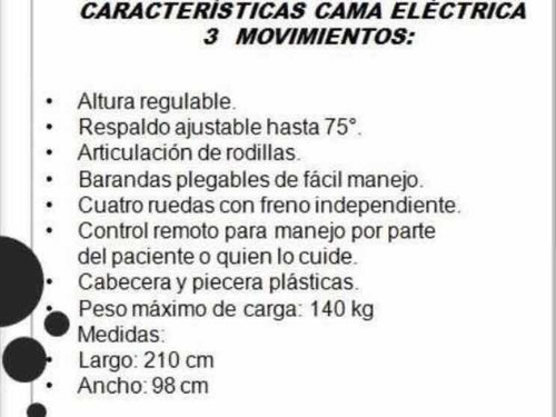 Imagen 2 de 5 de Alquiler Camas Eléctricas Hospitalarias Articuladas