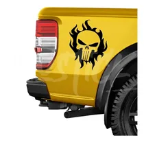 Comprar Calco Ploteo Calavera Punisher On Fire - Tatoo Car Tuning Stickers Autoadhesivos