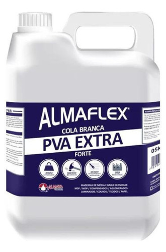 Cola Branca Pva Extra Forte Almaflex 5kg - Almata