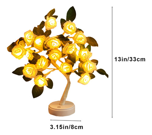 Lámpara De Escritorio Con Forma De Bonsái Con Forma De Flor