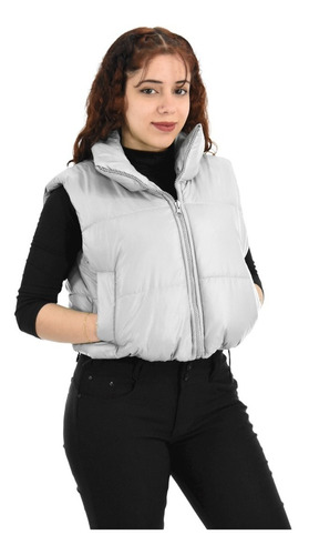 Chaleco Mujer Puffer Corto Inflable Impermeable Moda