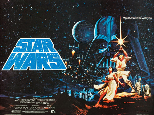Poster Star Wars Vintage La Guerra De Las Galaxias 50x70cm