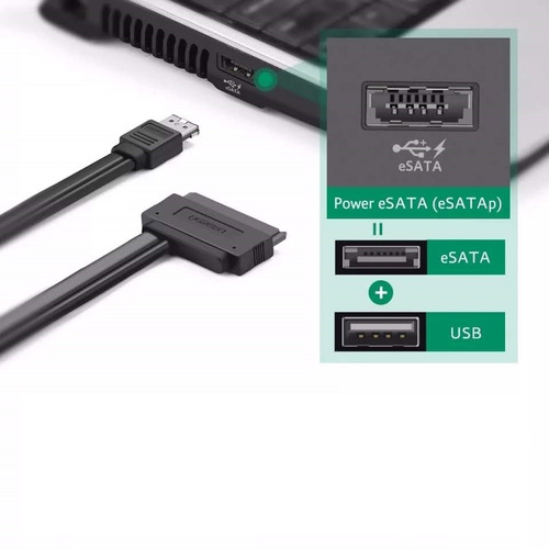 Cable Adaptador Disco Duro Sata A Esata Usb 2.0
