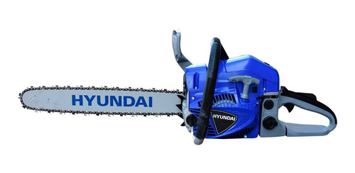 Motosierra Gasolina 18puLG La Ranchera Turbo455 Hyundai Color Azul