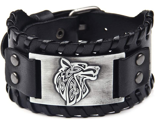 Pulseira Viking Turtledove Wolf Fenrir - Talismã Escandinav
