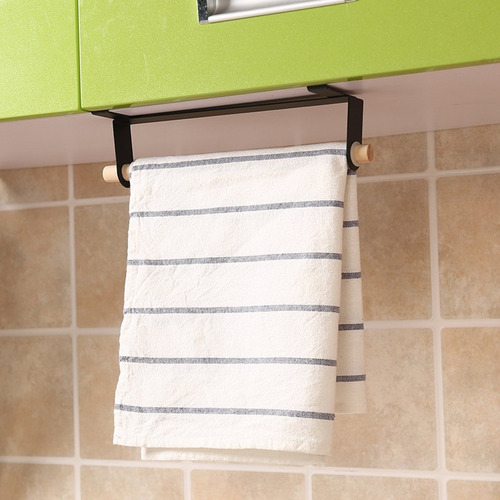 Suporte Porta Rolo De Papel Toalha Branco Ou Preto Cozinha